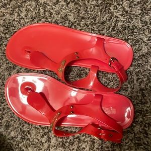 MK orangy sandals